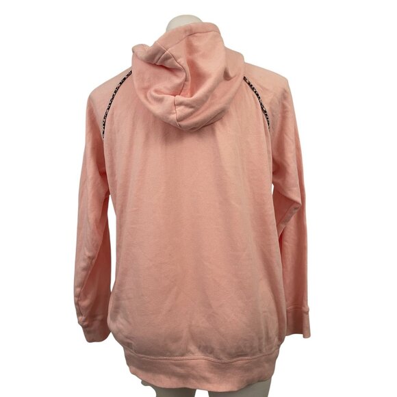 Torrid PLUS Size 1X Pink Leopard Trim Pullover Long Sleeve Sweatshirt Hoodie - Picture 4 of 8